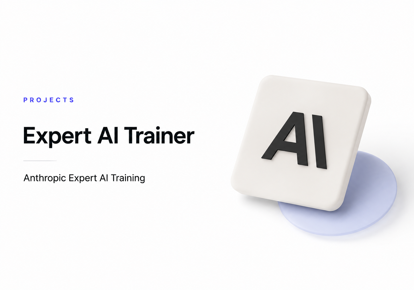 Expert AI training work